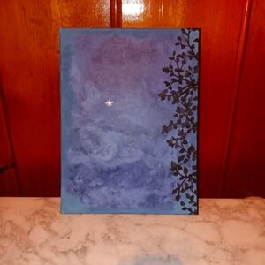 Blue Night Sky Canvas Art